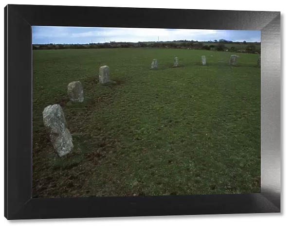 The Merry Maidens Stone Circle, Penwith, Cornwall, 20th century. Artist: CM Dixon
