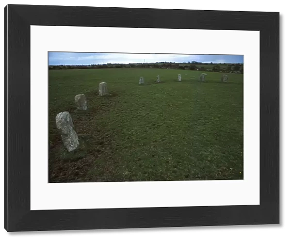 The Merry Maidens Stone Circle, Penwith, Cornwall, 20th century. Artist: CM Dixon