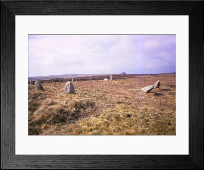 Framed Print : Nine Maidens Stone Circle, Cornwall, 20th century. Artist: CM Dixon
