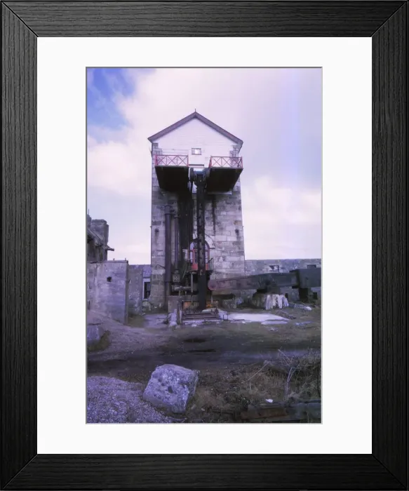 Framed Print : Cornwall, Taylors Shaft Engine House, Cambourne, 20th century. Artist: CM Dixon Framed Print : Cornwall, Taylors Shaft Engine House, Cambourne, 20th century. Artist: CM Dixon