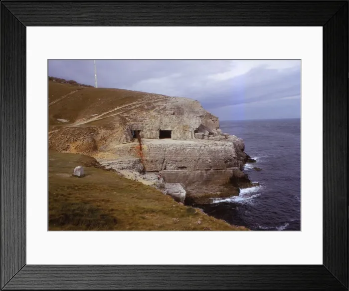Framed Print : Tilly Whim Caves on Durlston Head, Dorset, 20th century. Artist: CM Dixon Framed Print : Tilly Whim Caves on Durlston Head, Dorset, 20th century. Artist: CM Dixon