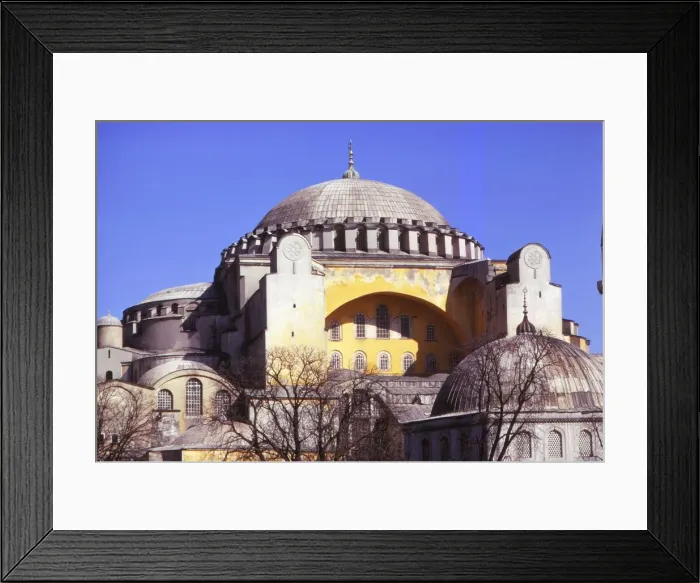 Framed Print : Church of Sancta Sophia built AD 532-537 by Justinian, Istanbul, Turkey, 20th century. Artist: CM Dixon Framed Print : Church of Sancta Sophia built AD 532-537 by Justinian, Istanbul, Turkey, 20th century. Artist: CM Dixon
