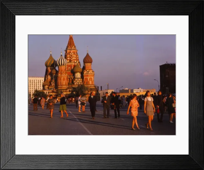 Framed Print : St. Basils in Evening light, Red Square, Moscow, c1970s. Artist: CM Dixon Framed Print : St. Basils in Evening light, Red Square, Moscow, c1970s. Artist: CM Dixon