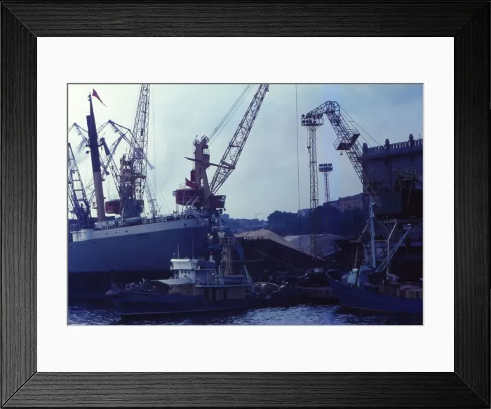 Framed Print : Odessa Harbour, Ukraine, 20th century. Artist: CM Dixon Framed Print : Odessa Harbour, Ukraine, 20th century. Artist: CM Dixon