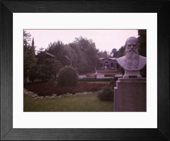Framed Print : Memorial bust of Tolstoy in park in Socchi, 20th century. Artist: CM Dixon Framed Print : Memorial bust of Tolstoy in park in Socchi, 20th century. Artist: CM Dixon