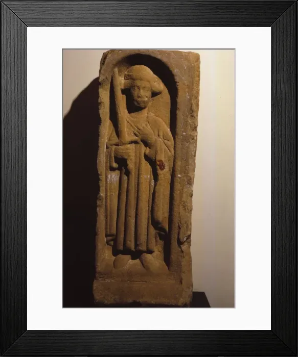 Framed Print : Relief figure of St Magnus from Kirkwall Cathedral, Orkney. (20th century). Artist: CM Dixon Framed Print : Relief figure of St Magnus from Kirkwall Cathedral, Orkney. (20th century). Artist: CM Dixon