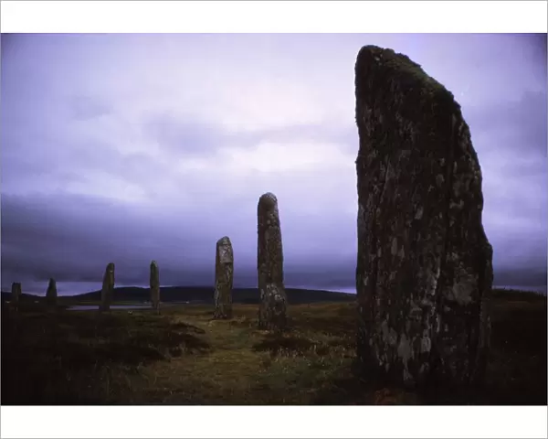 Ring of Brodgar, Megalithic Stone Circle, c. 3rd millennium BC, Stenness, Orkney, 20th century. Artist: CM Dixon