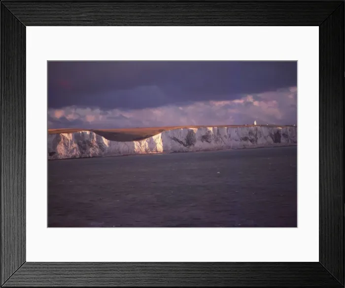 Framed Print : South Foreland Cliffs and Lghthouse from the Sea of Dover, England, 20th century. Artist: CM Dixon Framed Print : South Foreland Cliffs and Lghthouse from the Sea of Dover, England, 20th century. Artist: CM Dixon
