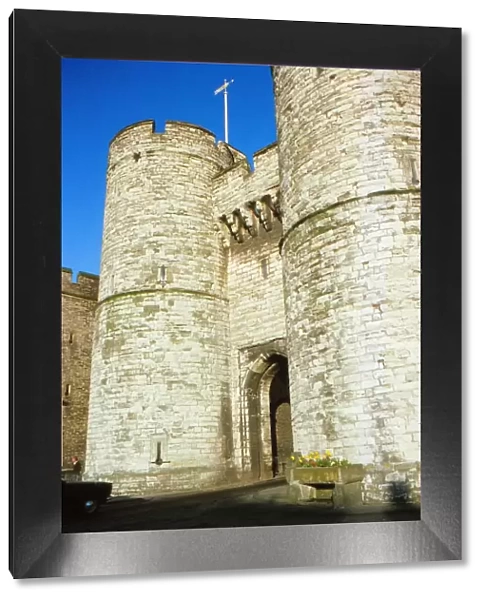 Medieval City Walls, Westgate Towers, Canterbury, Kent, 20th century. Artist: CM Dixon