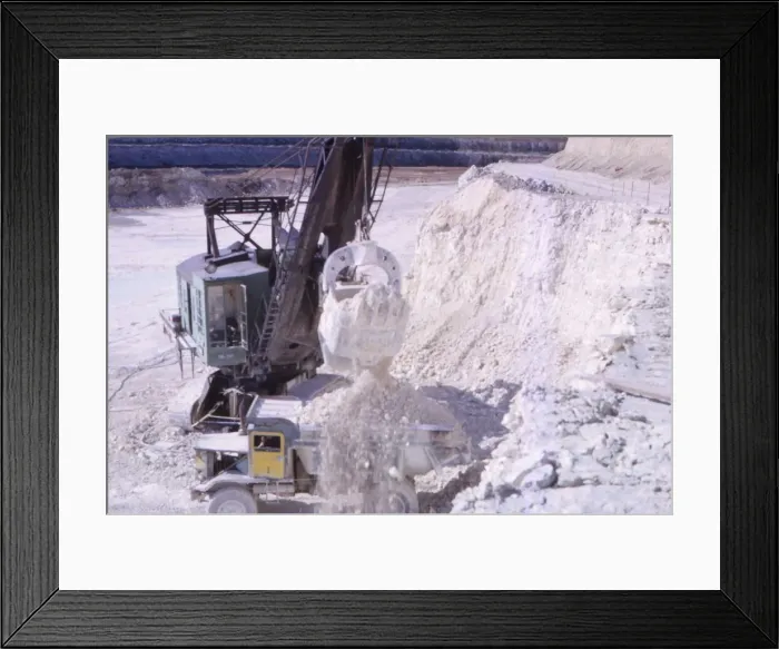 Framed Print : Limestone Quarry, Essex, UK, 20th century. Artist: CM Dixon Framed Print : Limestone Quarry, Essex, UK, 20th century. Artist: CM Dixon