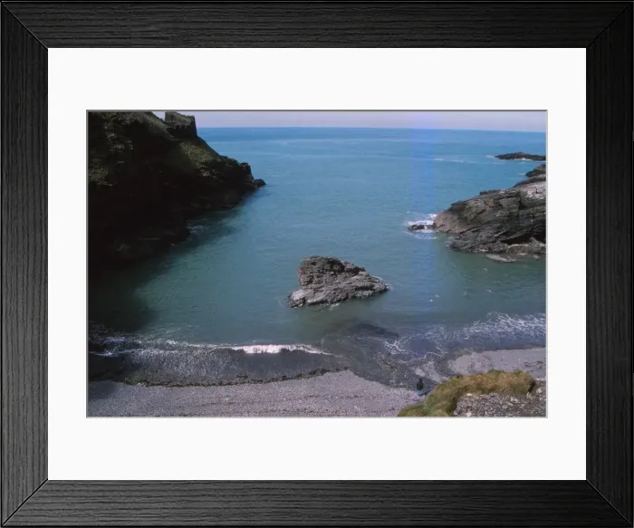 Framed Print : Tintagel Head and Castle, Cornwall, UK, 20th century. Artist: CM Dixon Framed Print : Tintagel Head and Castle, Cornwall, UK, 20th century. Artist: CM Dixon