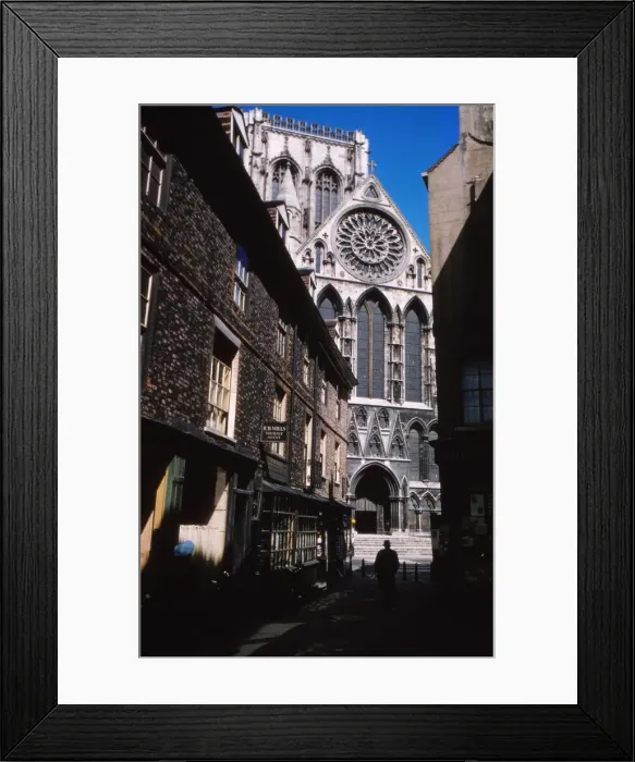 Framed Print : The Shambles and York Minister, York, 1958. Artist: CM Dixon Framed Print : The Shambles and York Minister, York, 1958. Artist: CM Dixon