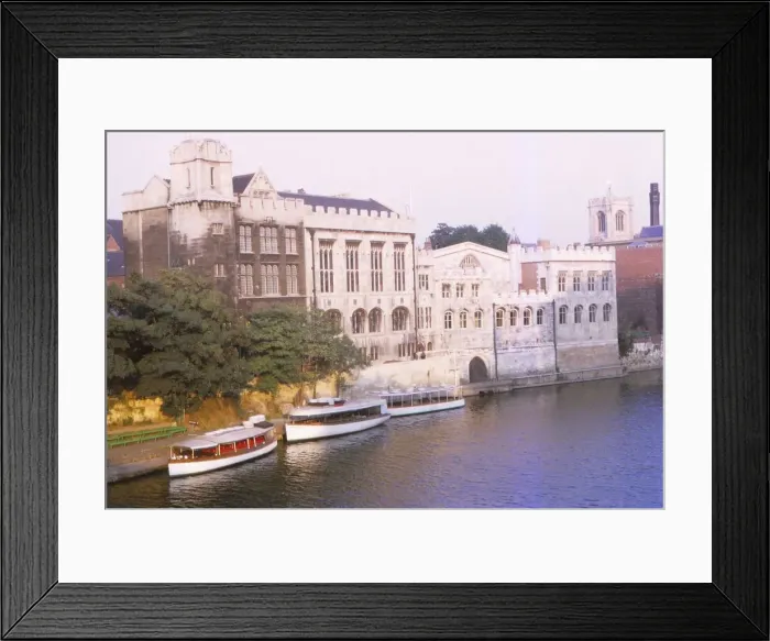 Framed Print : Guildhall Reach on the River Ouse from Lendal Bridge, York, 20th century. Artist: CM Dixon Framed Print : Guildhall Reach on the River Ouse from Lendal Bridge, York, 20th century. Artist: CM Dixon
