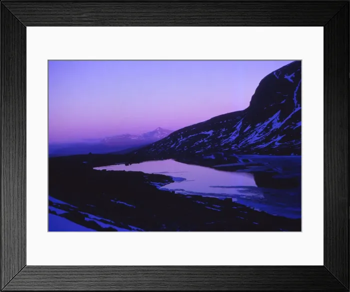 Framed Print : Scotland, Ross-Shire. Sunset at Loch Toll An Lochain below An Teallach, April. Artist: CM Dixon Framed Print : Scotland, Ross-Shire. Sunset at Loch Toll An Lochain below An Teallach, April. Artist: CM Dixon
