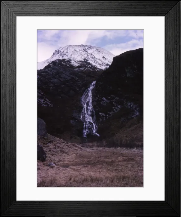 Framed Print : Waterfall at Steall, Upper Glen Nevis, Invernessshire, Scotland, March, 20th century. Artist: CM Dixon Framed Print : Waterfall at Steall, Upper Glen Nevis, Invernessshire, Scotland, March, 20th century. Artist: CM Dixon