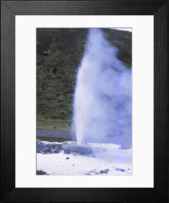 Framed Print : Geyser at Hverageroi, Iceland, 20th century. Artist: CM Dixon Framed Print : Geyser at Hverageroi, Iceland, 20th century. Artist: CM Dixon