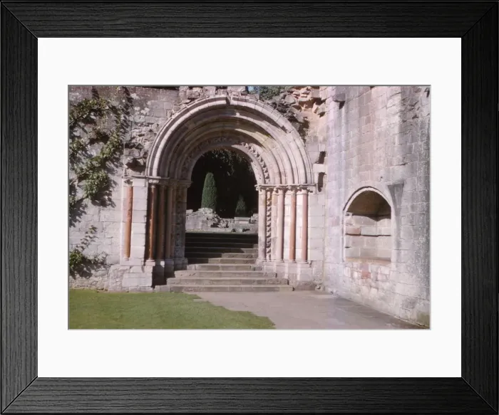 Framed Print : Norman Arch leading to cloisters, Dryburgh Abbey, Berwick-shire, Scotland, 20th century. Artist: CM Dixon Framed Print : Norman Arch leading to cloisters, Dryburgh Abbey, Berwick-shire, Scotland, 20th century. Artist: CM Dixon