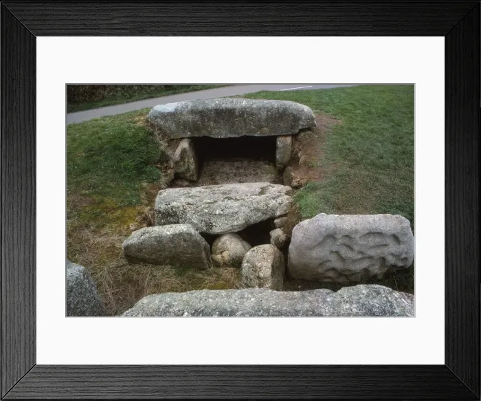 Framed Print : Neolithic tomb, Tregiffian Barrow, Penwith, Cornwall, 3rd Millennium BC, 20th century Framed Print : Neolithic tomb, Tregiffian Barrow, Penwith, Cornwall, 3rd Millennium BC, 20th century