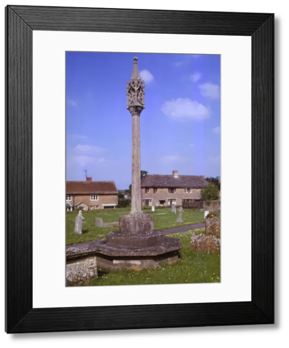 Framed Print : War Memorial in the churchyard at Tintinhull, Somerset, 20th century Framed Print : War Memorial in the churchyard at Tintinhull, Somerset, 20th century