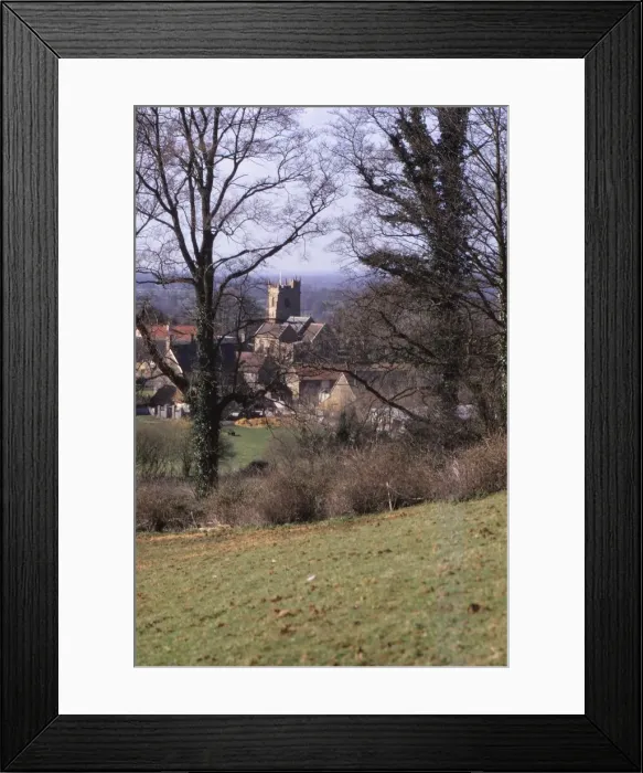 Framed Print : Somerset, South Cadbury, 20th century. Artist: CM Dixon Framed Print : Somerset, South Cadbury, 20th century. Artist: CM Dixon