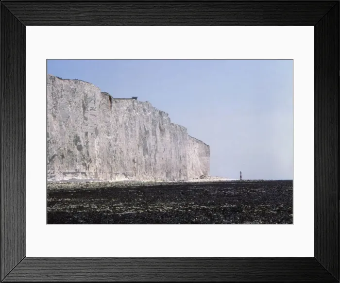 Framed Print : Chalk Cliffs and Lighthouse at Beachy Head, Sussex, 20th century. Artist: CM Dixon Framed Print : Chalk Cliffs and Lighthouse at Beachy Head, Sussex, 20th century. Artist: CM Dixon