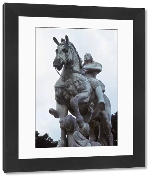 Equestrian Statue of John Sobieski trampling a Turk, Newby Hall, North Yorkshire, 20th century. Artist: CM Dixon