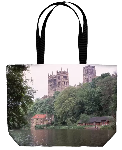 Durham Cathedral and River Wear, England, UK, 20th century. Artist: CM Dixon