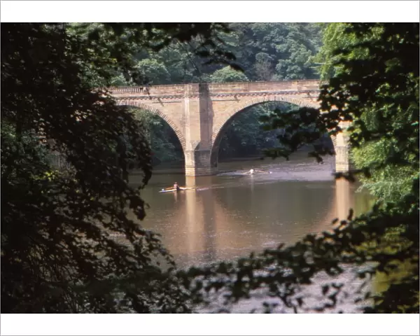 18th Century Prebends Bridge, over the River Wear, Durham, England, 20th century. Artist: CM Dixon