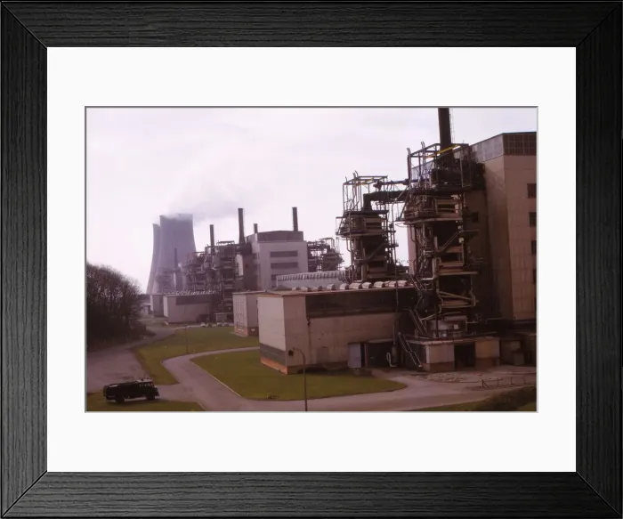 Framed Print : Calder Hall Nuclear Power Station, Cumberland, UK, 20th century. Artist: CM Dixon Framed Print : Calder Hall Nuclear Power Station, Cumberland, UK, 20th century. Artist: CM Dixon