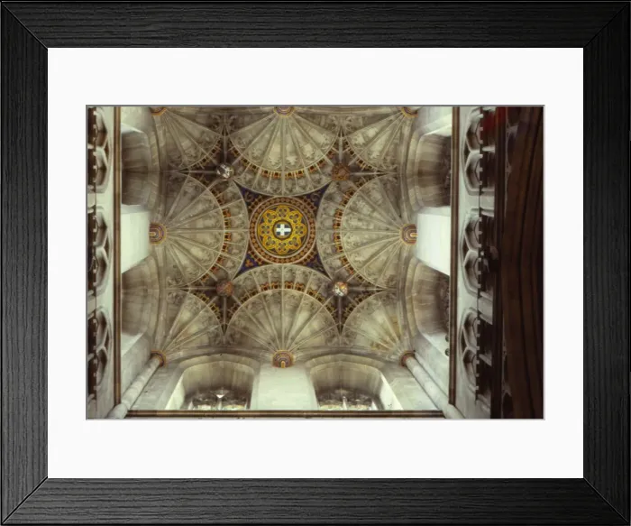 Framed Print : Fan Vaulting in Canterbury Cathedral, Kent, England, 20th century. Artist: CM Dixon Framed Print : Fan Vaulting in Canterbury Cathedral, Kent, England, 20th century. Artist: CM Dixon