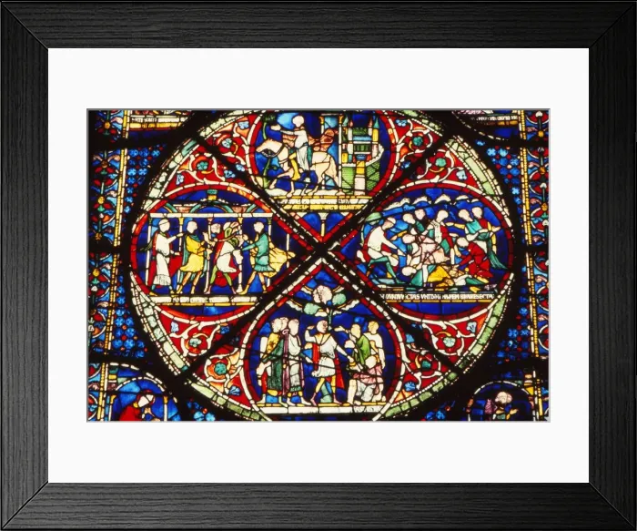 Framed Print : Window detail in Trinity Chapel, Canterbury Cathedral, England, UK, 20th century. Artist: CM Dixon Framed Print : Window detail in Trinity Chapel, Canterbury Cathedral, England, UK, 20th century. Artist: CM Dixon