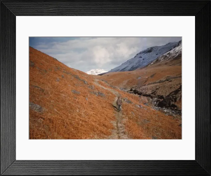 Framed Print : Footpath in Eskdale, Cumberland, February, c1960. Artist: CM Dixon Framed Print : Footpath in Eskdale, Cumberland, February, c1960. Artist: CM Dixon