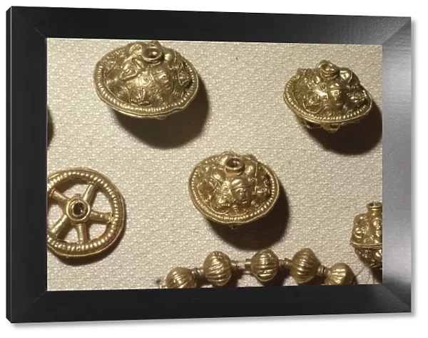 Celtic Gold Amulets, from the Treasure of Szarazd-Regly, Tolna County, Hungary, c. 6th century BC