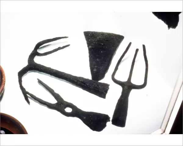 Roman Iron Agricultural Tools at Chatillon-Sur-Seine. France, c1st-2nd century
