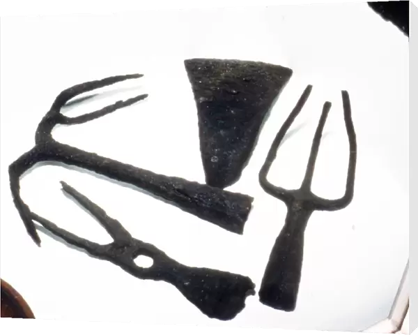 Roman Iron Agricultural Tools at Chatillon-Sur-Seine. France, c1st-2nd century