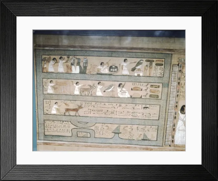 Framed Print : Papyrus of Ani, c1250 BC Framed Print : Papyrus of Ani, c1250 BC