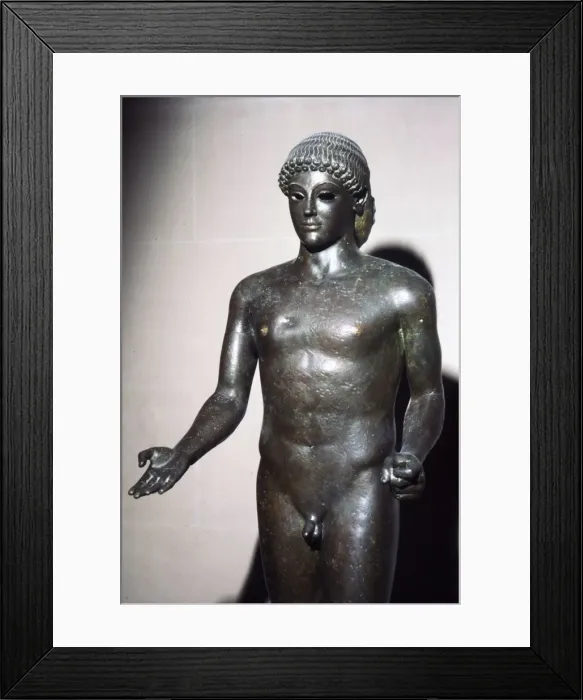 Framed Print : Apollo, Greek Bronze. circa early 5th century BC Framed Print : Apollo, Greek Bronze. circa early 5th century BC
