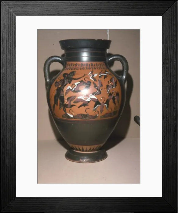 Framed Print : Herakles and Stymphalian Birds, Labours of Heracles, c500 BC Framed Print : Herakles and Stymphalian Birds, Labours of Heracles, c500 BC
