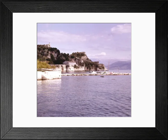 Framed Print : Corfu Town, view of Citadel, 20th century. Artist: CM Dixon Framed Print : Corfu Town, view of Citadel, 20th century. Artist: CM Dixon