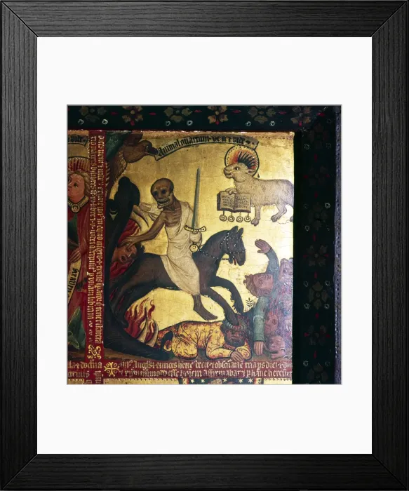 Framed Print : The Fourth Horseman of the Apocalypse, Roman Emperor Domitian, 14th-15th century. Artist: Master Bertram of Hamburg Framed Print : The Fourth Horseman of the Apocalypse, Roman Emperor Domitian, 14th-15th century. Artist: Master Bertram of Hamburg