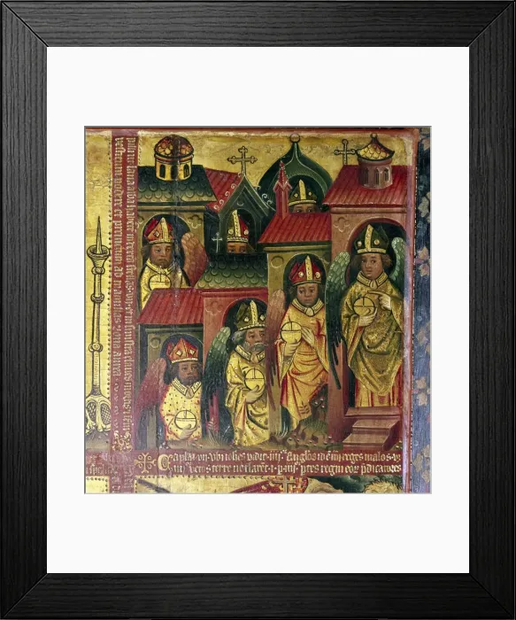 Framed Print : The Seven Letters to the Seven Churches, 14th-15th century. Artist: Master Bertram of Hamburg Framed Print : The Seven Letters to the Seven Churches, 14th-15th century. Artist: Master Bertram of Hamburg