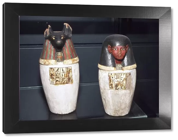 Anubis Canopic Jars, 22nd Dynasty, c1550BC-1069 BC