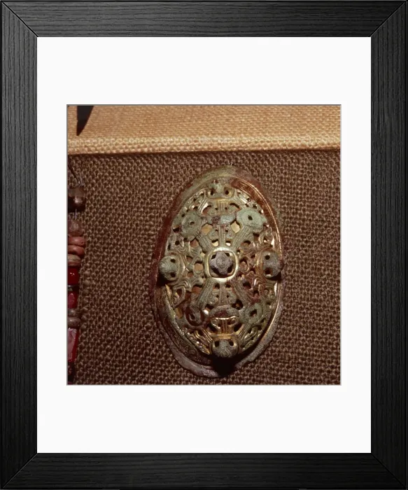 Framed Print : Tortoise Brooch from a Viking Grave in Norway c10th-11th century Framed Print : Tortoise Brooch from a Viking Grave in Norway c10th-11th century