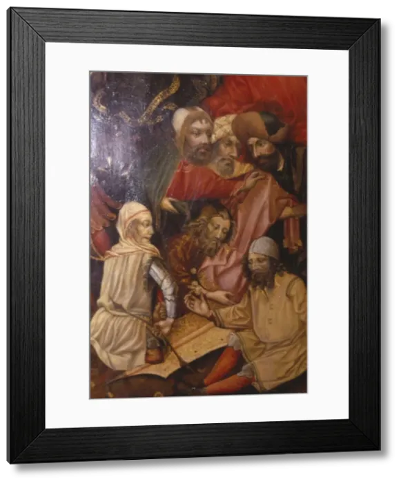 Framed Print : Detail of Crucifixion, Frankfurt, West Germany, 1430 Framed Print : Detail of Crucifixion, Frankfurt, West Germany, 1430