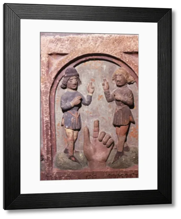Framed Print : Do Not Take Lords Name in Vain, The Ten Commandments, c20th century Framed Print : Do Not Take Lords Name in Vain, The Ten Commandments, c20th century