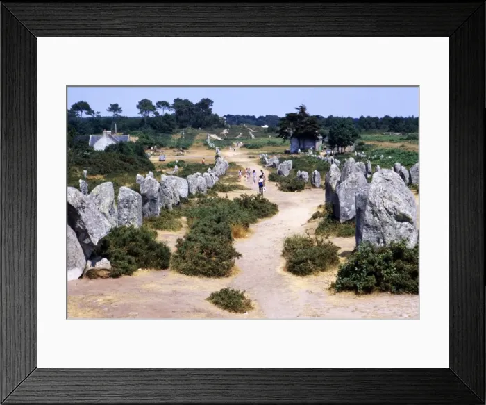 Framed Print : Carnac, Brittany Alignments at Kermario, Neolithic, 4500-2000 BC, (c20th century) Artist: CM Dixon Framed Print : Carnac, Brittany Alignments at Kermario, Neolithic, 4500-2000 BC, (c20th century) Artist: CM Dixon