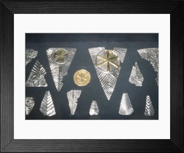 Framed Print : Water Newton Roman Silver from Peterborough, 3rd-4th century Framed Print : Water Newton Roman Silver from Peterborough, 3rd-4th century