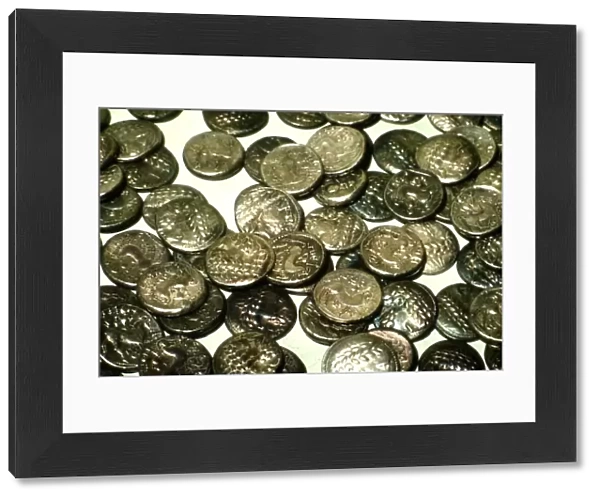 Hoard of Celtic Coins, (some copy Greek originals) found in Hungary, Silver, 1st Century BC