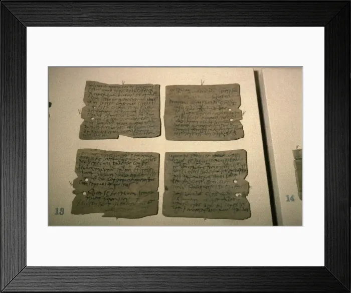 Framed Print : Vindolanda Letters, AD 92-120 Framed Print : Vindolanda Letters, AD 92-120