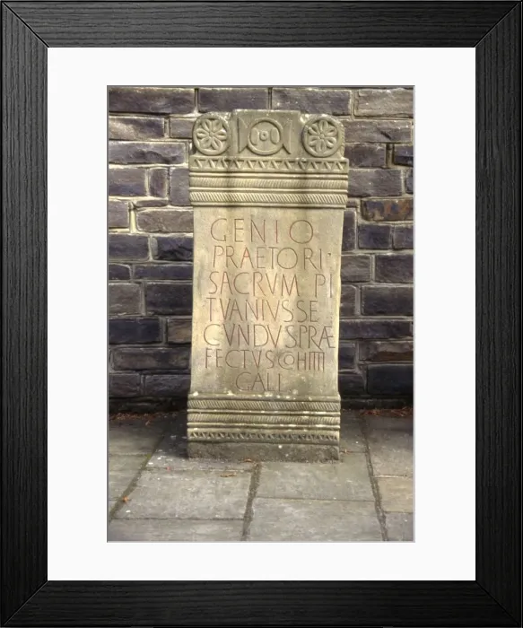 Framed Print : Roman altar from Vindolanda, c1st-2nd century Framed Print : Roman altar from Vindolanda, c1st-2nd century